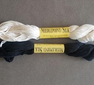 Needlepoint Silk Thread,  2 Skeins - 90 Meters